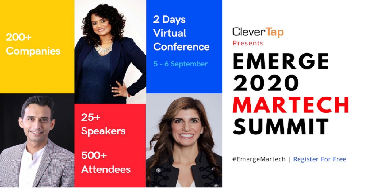 CLAVENT’S EMERGE 2020 MARTECH SUMMIT GOES VIRTUAL, POWERED BY CLEVERTAP